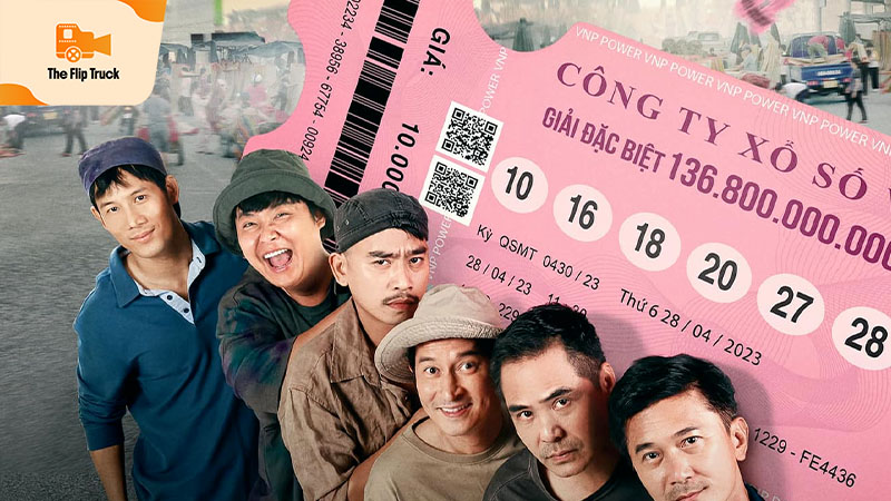 Huỳnh Thi trong poster phim Lật Mặt 6 - Tấm Vé Định Mệnh