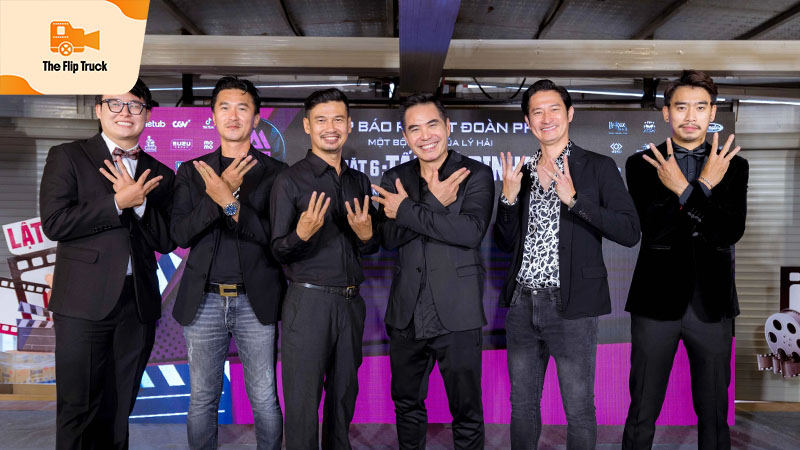 Huỳnh Thi cùng dàn diễn vien trong buổi ra mặt phim